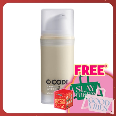 C.CODE Powermatte Liquid Foundation with added Cica W1 30ml