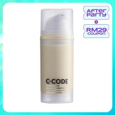 C.CODE Powermatte Liquid Foundation with added Cica W1 30ml