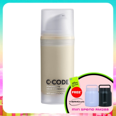 C.CODE - Powermatte Liquid Foundation with added Cica W1 30ml