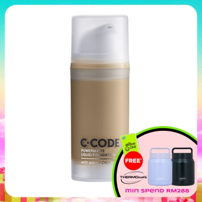 C.CODE - Powermatte Liquid Foundation with added Cica N3 30ml
