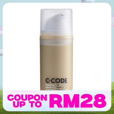 C.CODE Powermatte Liquid Foundation with added Cica W2 30ml