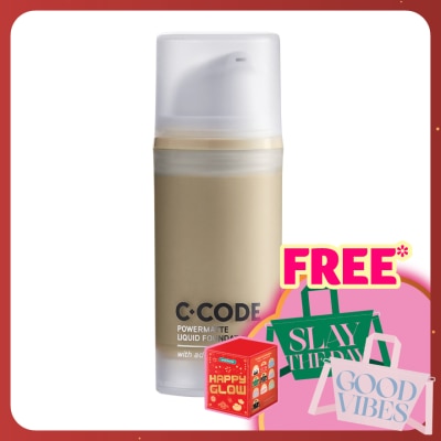 C.CODE Powermatte Liquid Foundation with added Cica W2 30ml
