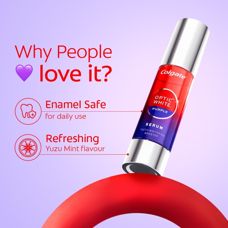Colgate Optic White Purple Teeth Whitening Serum 40ml
