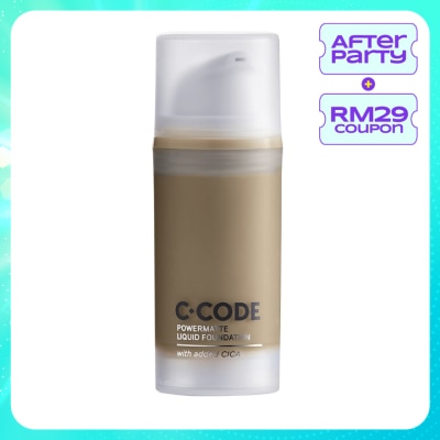 C.CODE Powermatte Liquid Foundation with added Cica C3 30ml