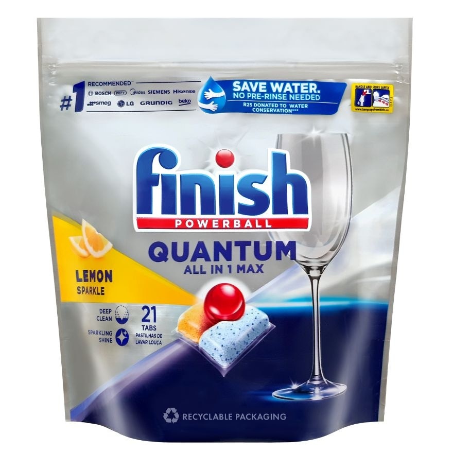 Dishwasher All-in-one Quantum Lemon 21 Tabs