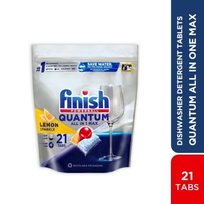 FINISH Dishwasher All-in-one Quantum Lemon 21 Tabs