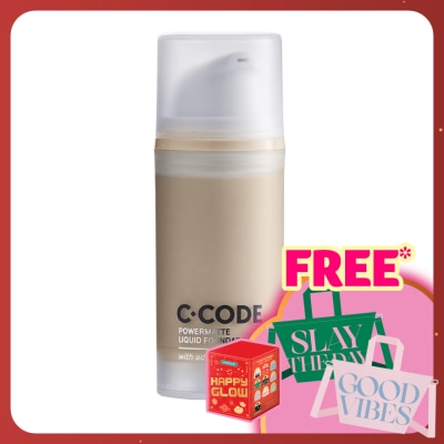 C.CODE Powermatte Liquid Foundation with added Cica C2 30ml