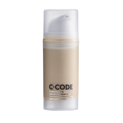 C.CODE - Powermatte Liquid Foundation with added Cica C2 30ml