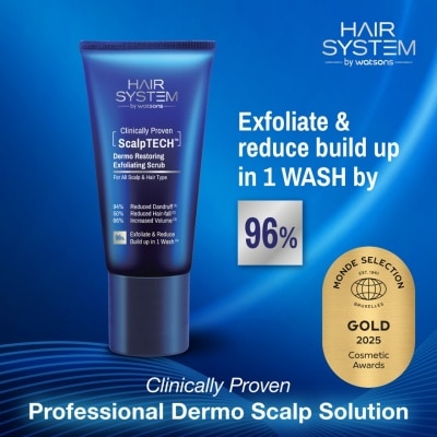 HAIR SYSTEM BY WATSONS - ScalpTECH Dermo Restoring Exfoliating Scrub 160G