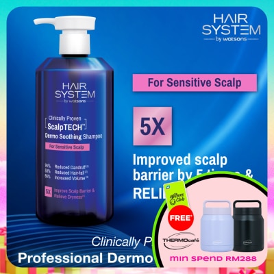 HAIR SYSTEM BY WATSONS - ScalpTECH Dermo Soothing Shampoo for Sensitive Scalp 500ML