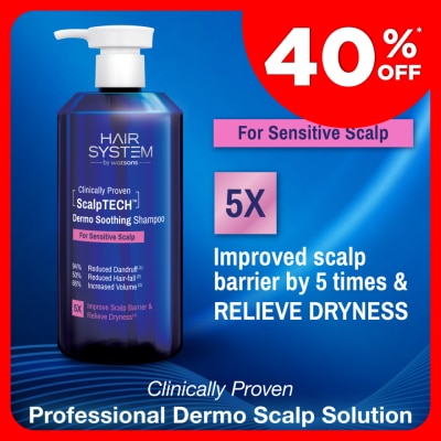 HAIR SYSTEM BY WATSONS ScalpTECH Dermo Soothing Shampoo for Sensitive Scalp 500ML