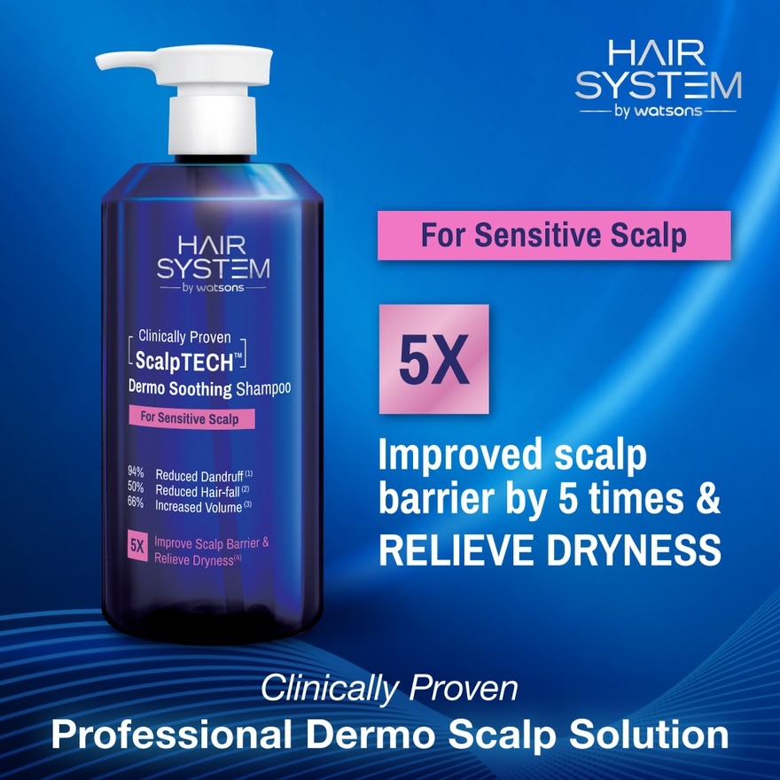 ScalpTECH Dermo Soothing Shampoo for Sensitive Scalp 500ML