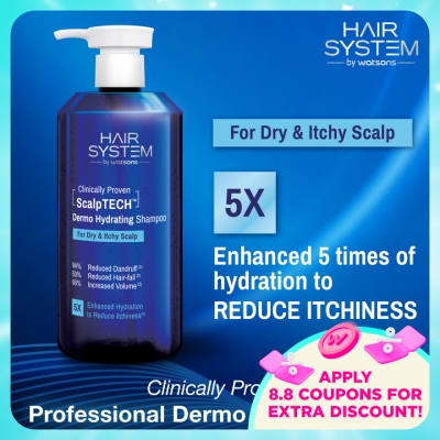 HAIR SYSTEM BY WATSONS - ScalpTECH Dermo Hydrating Shampoo for Dry & Itchy Scalp 500ML