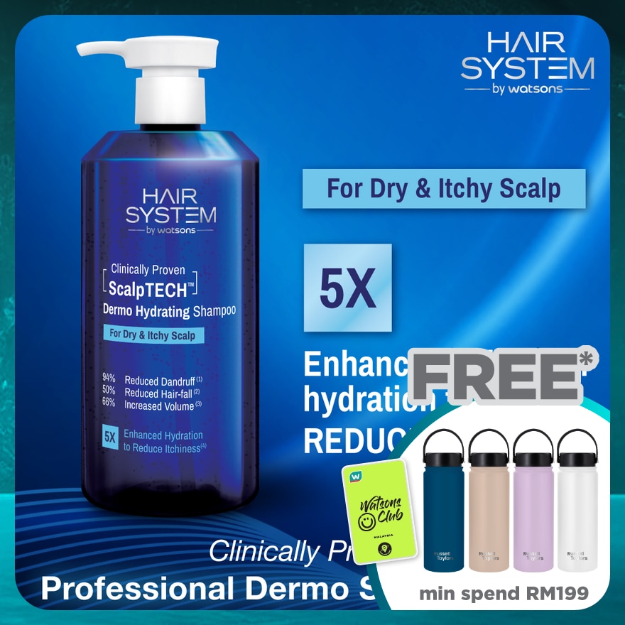 ScalpTECH Dermo Hydrating Shampoo for Dry & Itchy Scalp 500ML