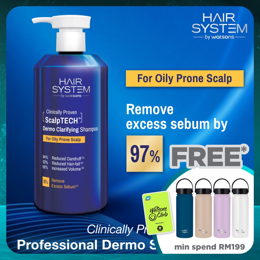 ScalpTECH Dermo Clarifying Shampoo for Oily Prone Scalp 500ML