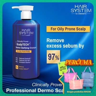 HAIR SYSTEM BY WATSONS - ScalpTECH Dermo Clarifying Shampoo for Oily Prone Scalp 500ML