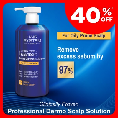 HAIR SYSTEM BY WATSONS ScalpTECH Dermo Clarifying Shampoo for Oily Prone Scalp 500ML