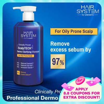 HAIR SYSTEM BY WATSONS - ScalpTECH Dermo Clarifying Shampoo for Oily Prone Scalp 500ML