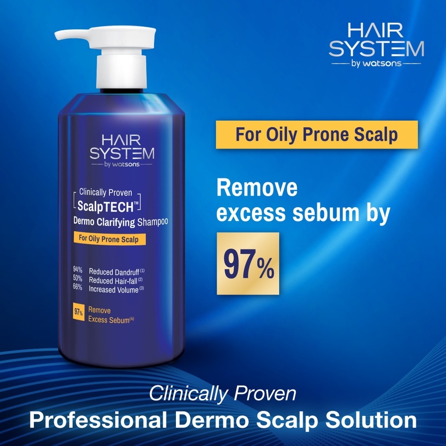 ScalpTECH Dermo Clarifying Shampoo for Oily Prone Scalp 500ML