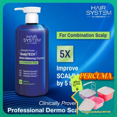 HAIR SYSTEM BY WATSONS - ScalpTECH Dermo Balancing Shampoo for Combination Scalp 500ML