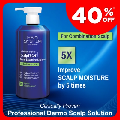 HAIR SYSTEM BY WATSONS ScalpTECH Dermo Balancing Shampoo for Combination Scalp 500ML