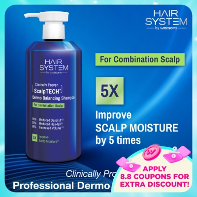 HAIR SYSTEM BY WATSONS - ScalpTECH Dermo Balancing Shampoo for Combination Scalp 500ML