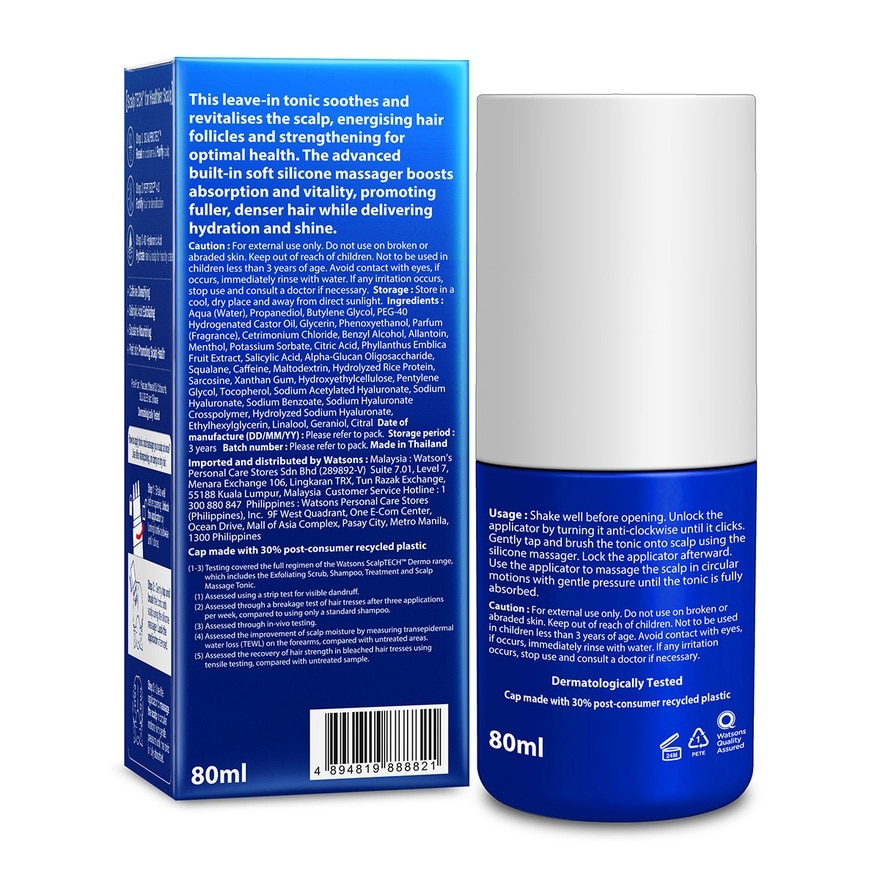 ScalpTECH Dermo Boosting Scalp Massage Tonic 80ML