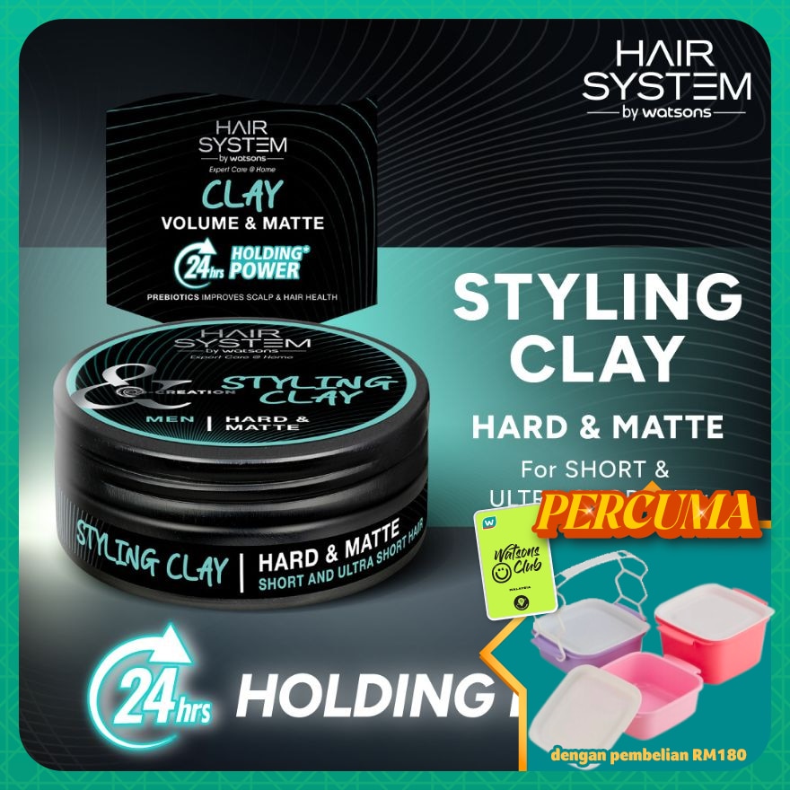 Styling Clay for short to ultra short hair (hard & matte) 70ML