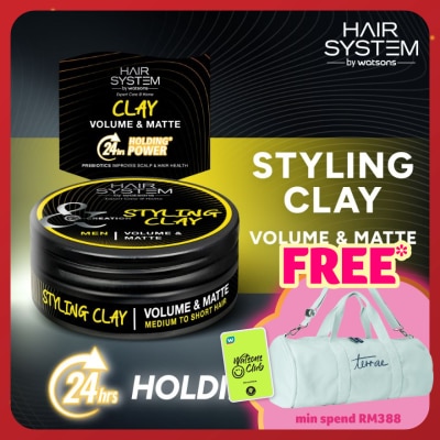 HAIR SYSTEM BY WATSONS Styling Clay for medium to short hair (volume & matte) 70ML
