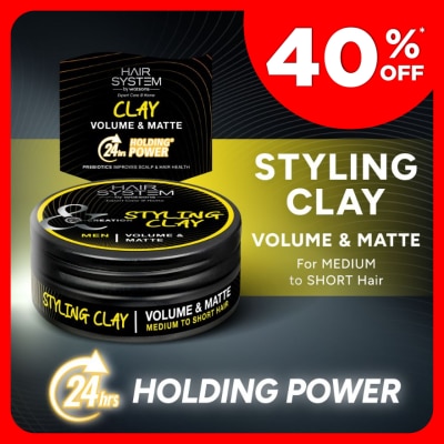 HAIR SYSTEM BY WATSONS Styling Clay for medium to short hair (volume & matte) 70ML