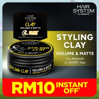 HAIR SYSTEM BY WATSONS Styling Clay for medium to short hair (volume & matte) 70ML