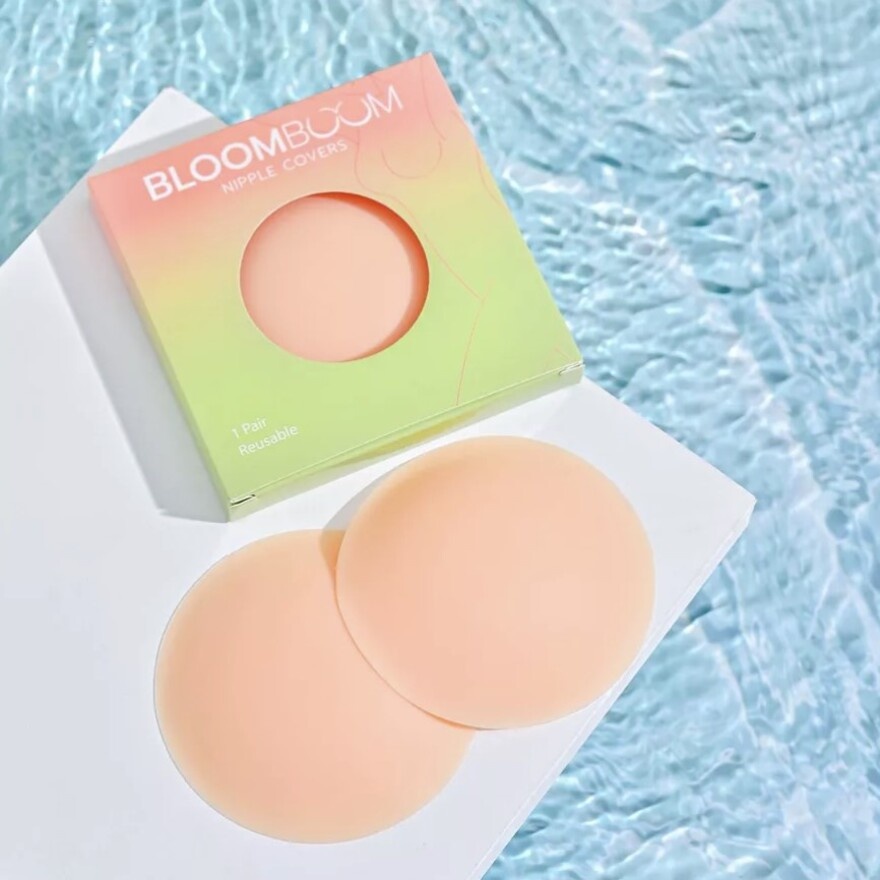 Reusable Adhesive Invisible Silicone Nipple Cover 8cm 2s image