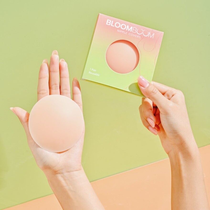 Reusable Adhesive Invisible Silicone Nipple Cover 8cm 2s image