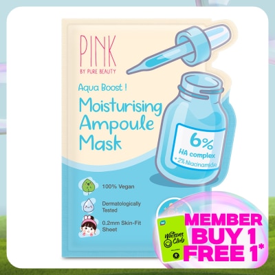 PINK BY PURE BEAUTY Moisturising Ampoule Mask 1S
