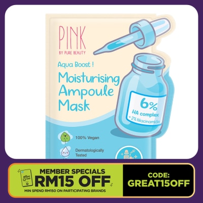 PINK BY PURE BEAUTY Moisturising Ampoule Mask 1S