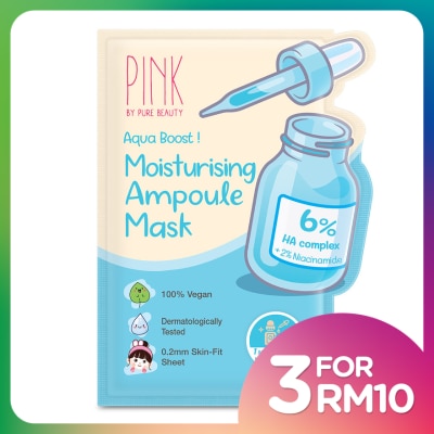 PINK BY PURE BEAUTY Moisturising Ampoule Mask 1S
