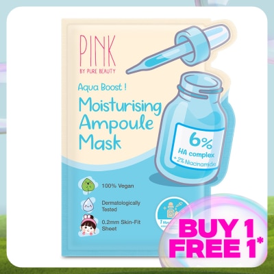 PINK BY PURE BEAUTY Moisturising Ampoule Mask 1S