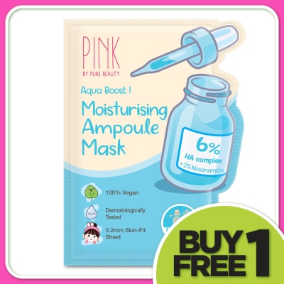 PINK BY PURE BEAUTY Moisturising Ampoule Mask 1S