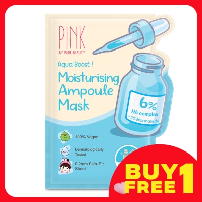 PINK BY PURE BEAUTY Moisturising Ampoule Mask 1S