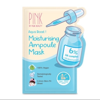 PINK BY PURE BEAUTY Moisturising Ampoule Mask 1S