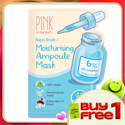 PINK BY PURE BEAUTY - Moisturising Ampoule Mask 1S