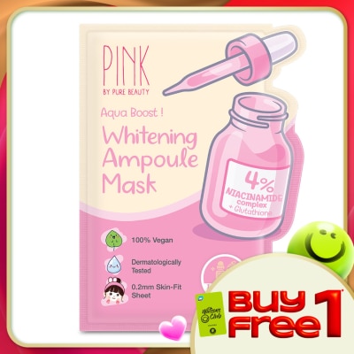 PINK BY PURE BEAUTY - Whitening Ampoule Mask 1S