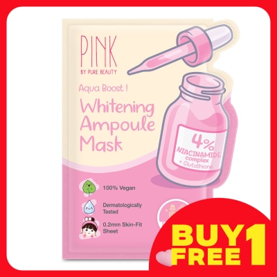 PINK BY PURE BEAUTY Whitening Ampoule Mask 1S