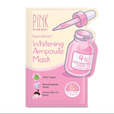 PINK BY PURE BEAUTY Whitening Ampoule Mask 1S