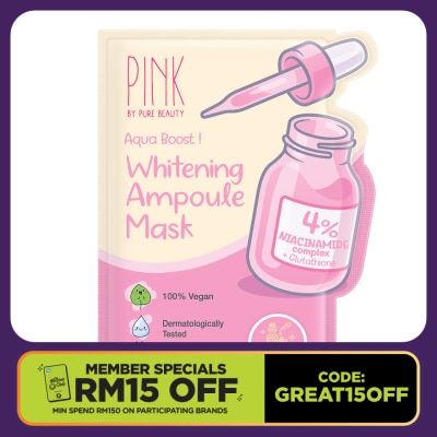 PINK BY PURE BEAUTY Whitening Ampoule Mask 1S
