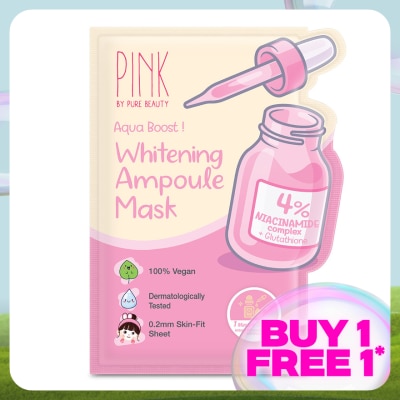 PINK BY PURE BEAUTY Whitening Ampoule Mask 1S