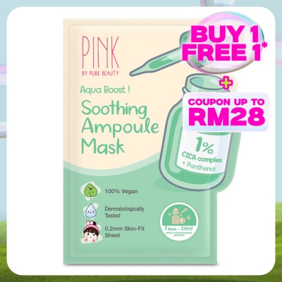 PINK BY PURE BEAUTY Soothing Ampoule Mask 1S