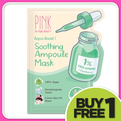 PINK BY PURE BEAUTY Soothing Ampoule Mask 1S