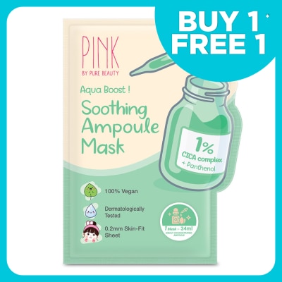 PINK BY PURE BEAUTY Soothing Ampoule Mask 1S