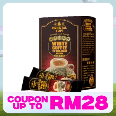 ORIENTAL KOPI Extra Kaw White Coffee 40g X 10's